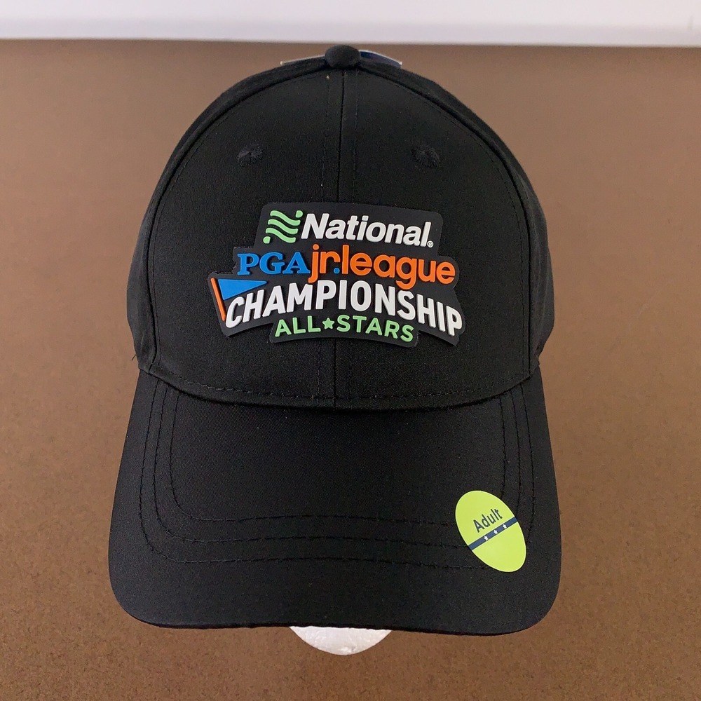 PGA Jr League National Championship All Stars Adult One Size Black Snapback Hat